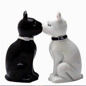 Feline Spicy Salt and Pepper Shaker Set  new in box
